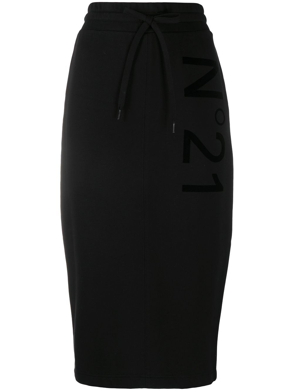 фото Nº21 юбка-карандаш с логотипом и кулиской