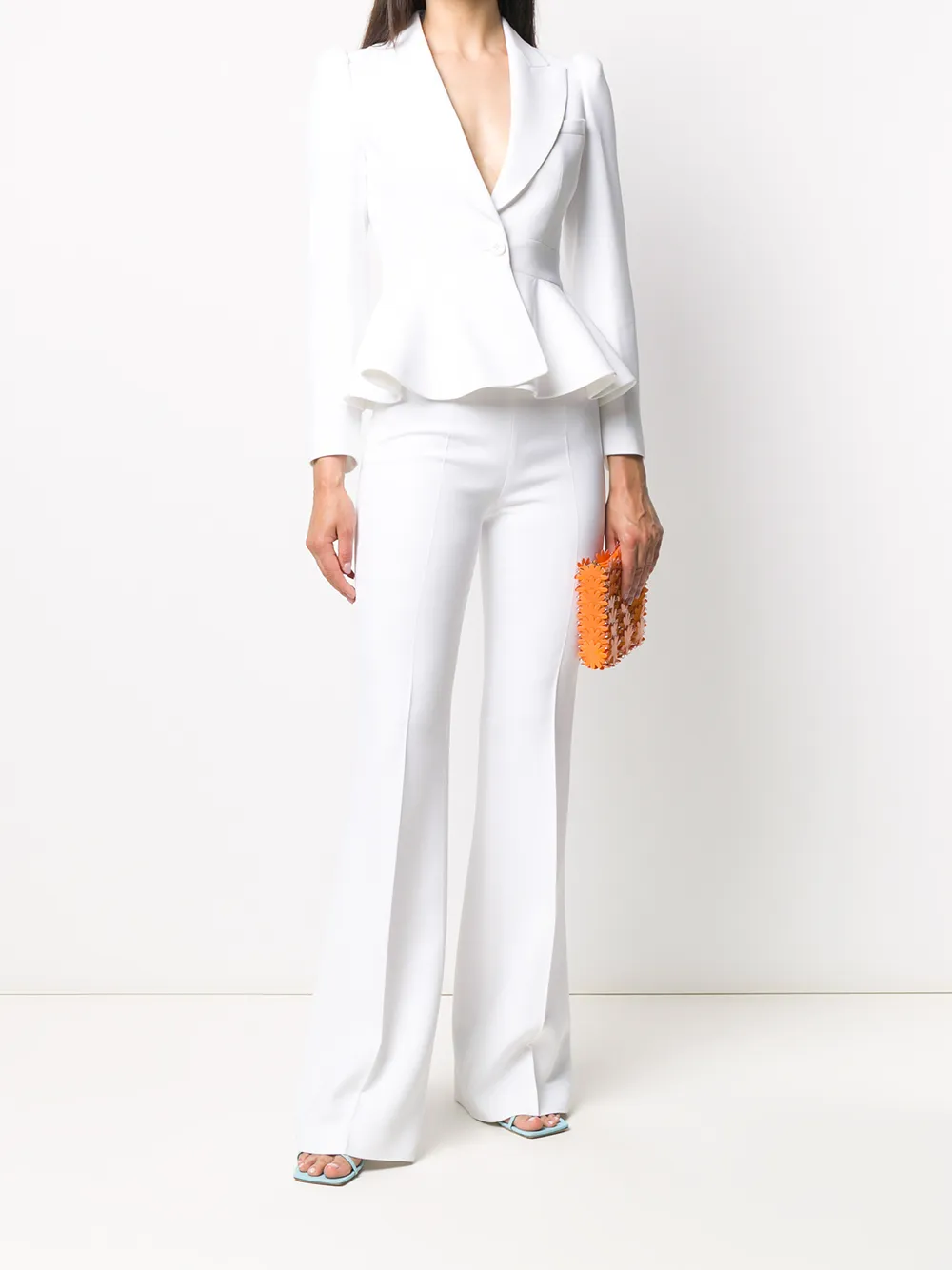 Image 2 of Michael Kors Collection peplum-hem blazer