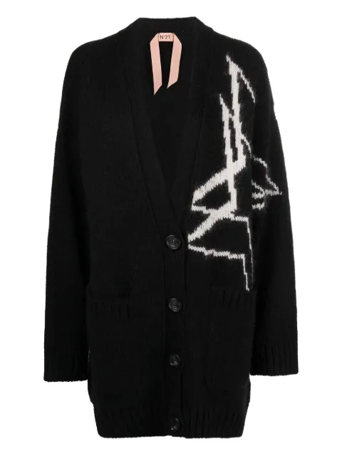 Nº21 Intarsia-Star cardigan