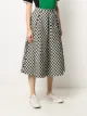 Paul & Shark check-print A-line skirt