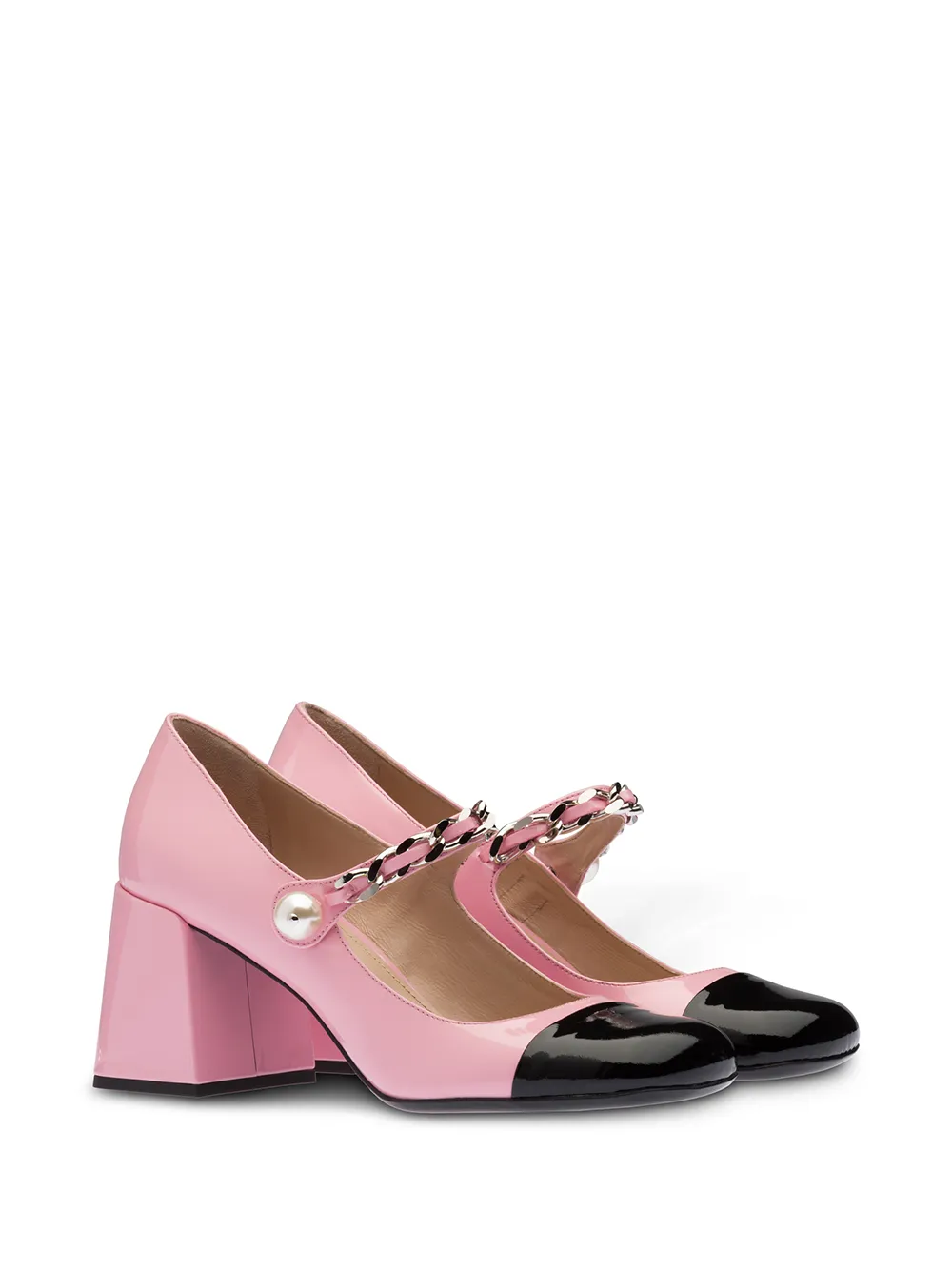 MARC JACOBS チャンキーヒール デザイン レザーパンプス　RG139 MARC JACOBS チャンキーヒール デザイン レザーパンプス RG139