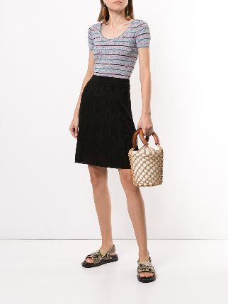 striped ribbed T-shirt展示图