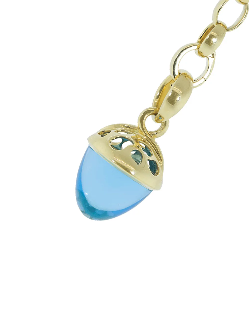 Tamara Comolli 18kt Yellow Gold Fairy Mikado Bouquet Blue Topaz Pendant 