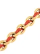 Mulberry small medallion leather chain bracelet