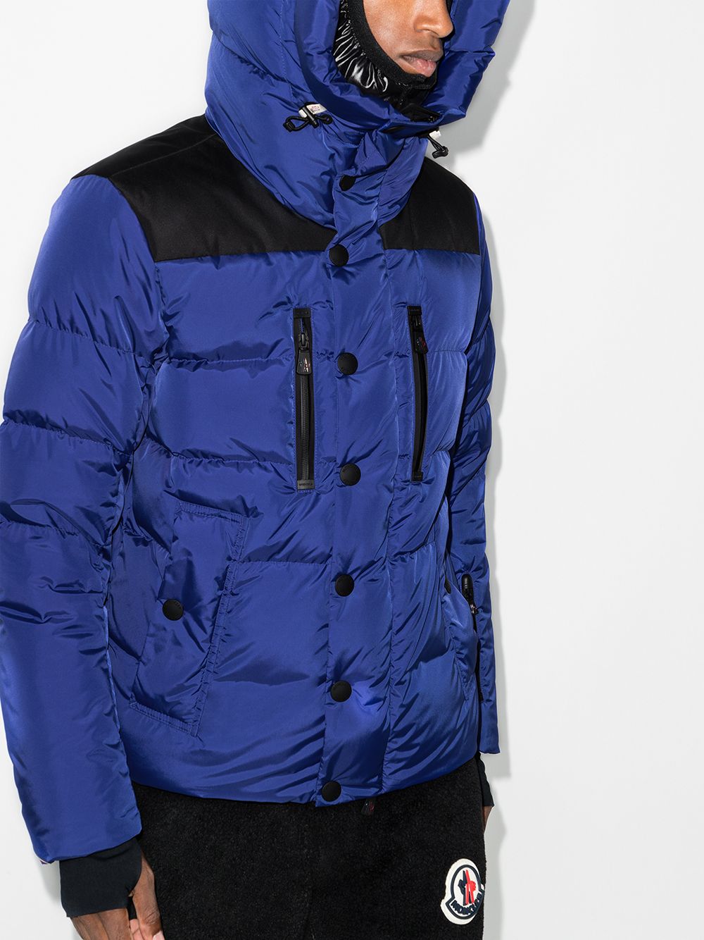 фото Moncler grenoble hooded padded down jacket