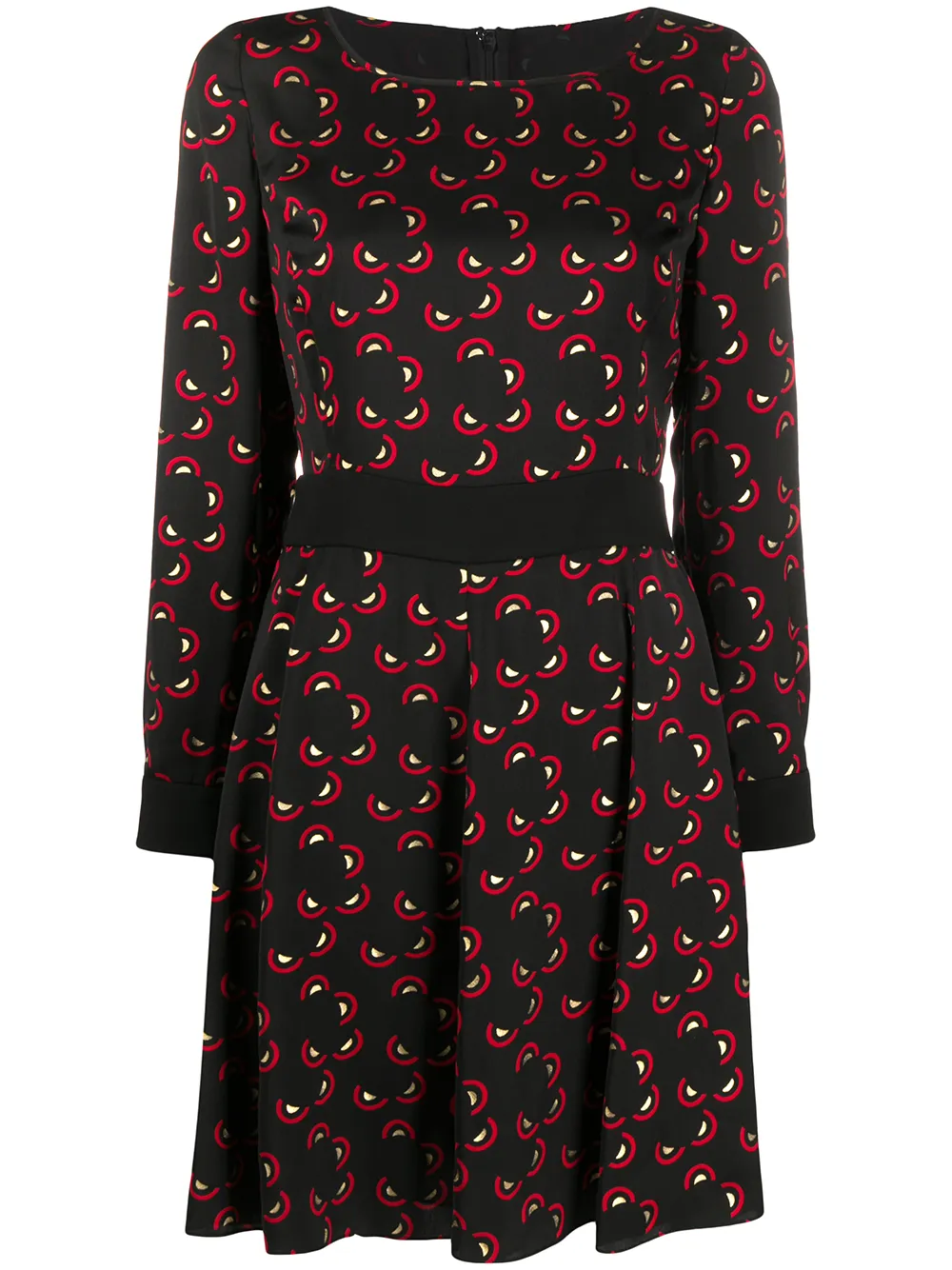 Emporio Armani geometric print short dress | Black | Image 1