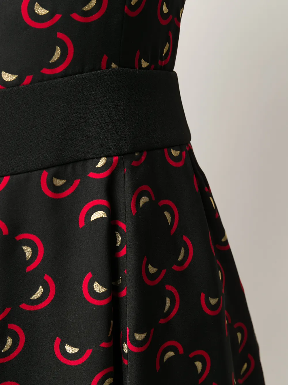 Emporio Armani Mini-jurk met geometrische print Zwart