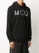 McQ Swallow logo embroidered hoodie