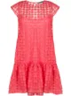 Image 1 of D.Exterior embroidered asymmetric-hem dress
