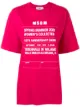 Image 1 of MSGM runway invite-print oversized T-shirt