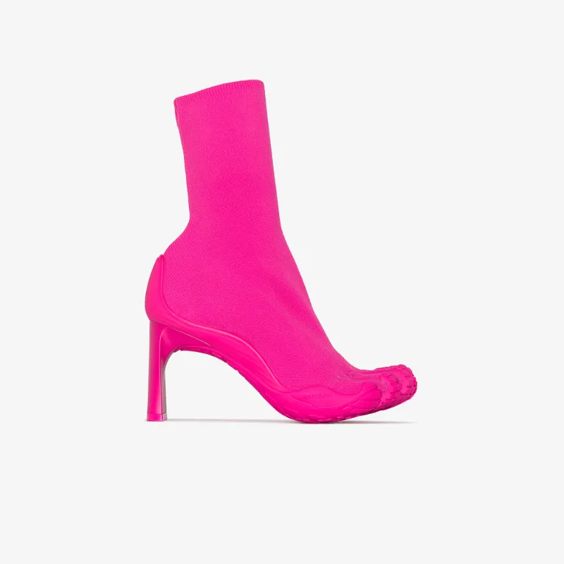 BALENCIAGA 2017 ピンク ベロアショートブーツ BALENCIAGA | ブーツ ピンク レディース | YOOX