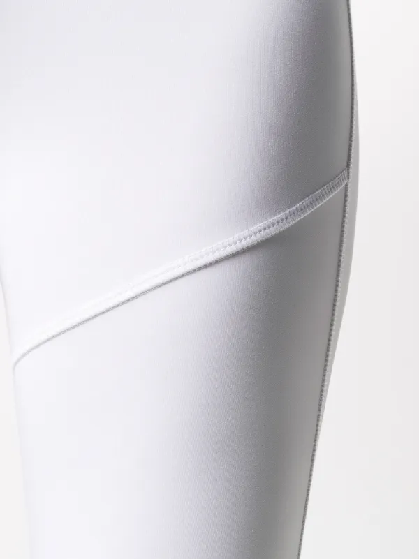 high waisted white cycling shorts