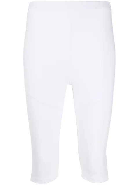 white cycling pants