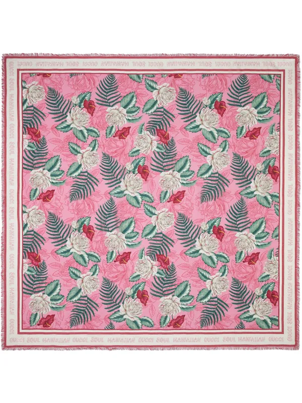Gucci Schal Mit Hawaii Print Farfetch