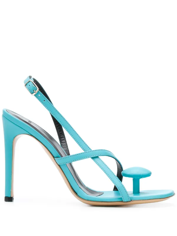 blue open toe sandals