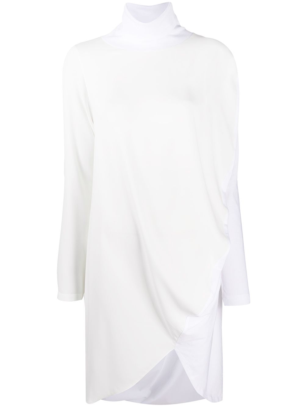 фото Mm6 maison margiela draped long-sleeve dress