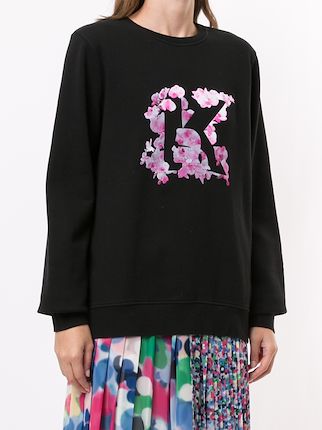 orchid print sweatshirt展示图