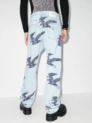 Bird print jeans展示图