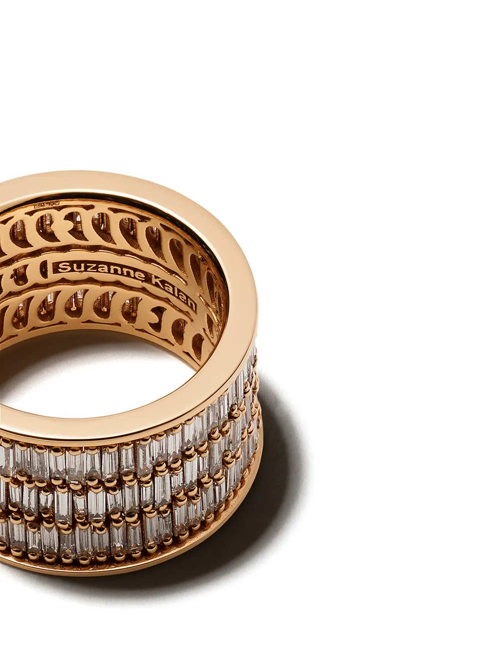 Suzanne Kalan 18kt Rose Gold Pavé Ring In Rose Gold 240 Cts Diamonds