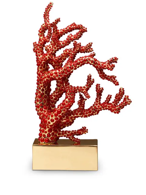 L'Objet crystal coral piece