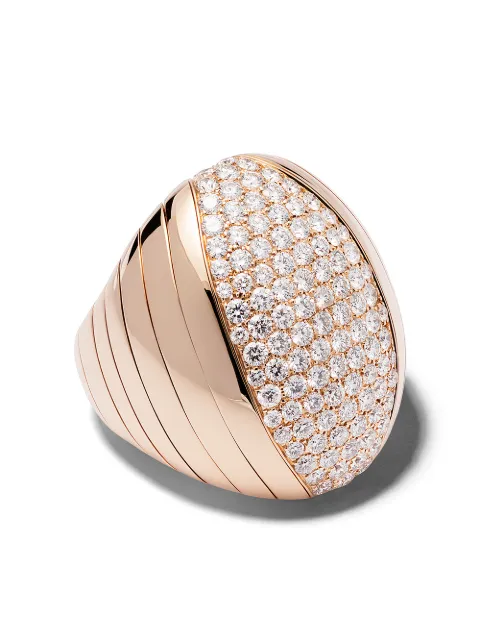 Mattia Cielo 18kt Rotgoldring mit Diamanten