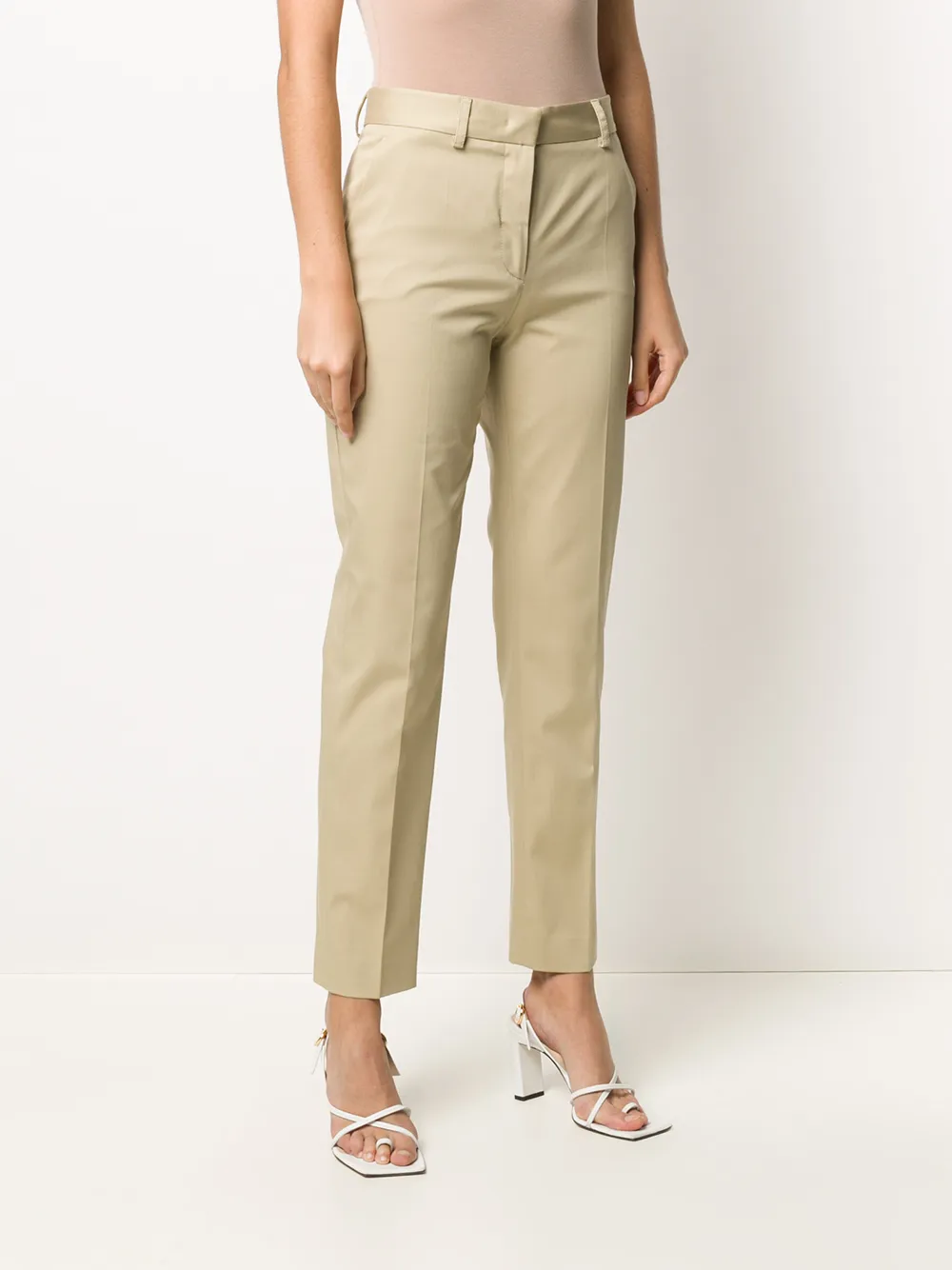 Alberta Ferretti Getailleerde pantalon Beige