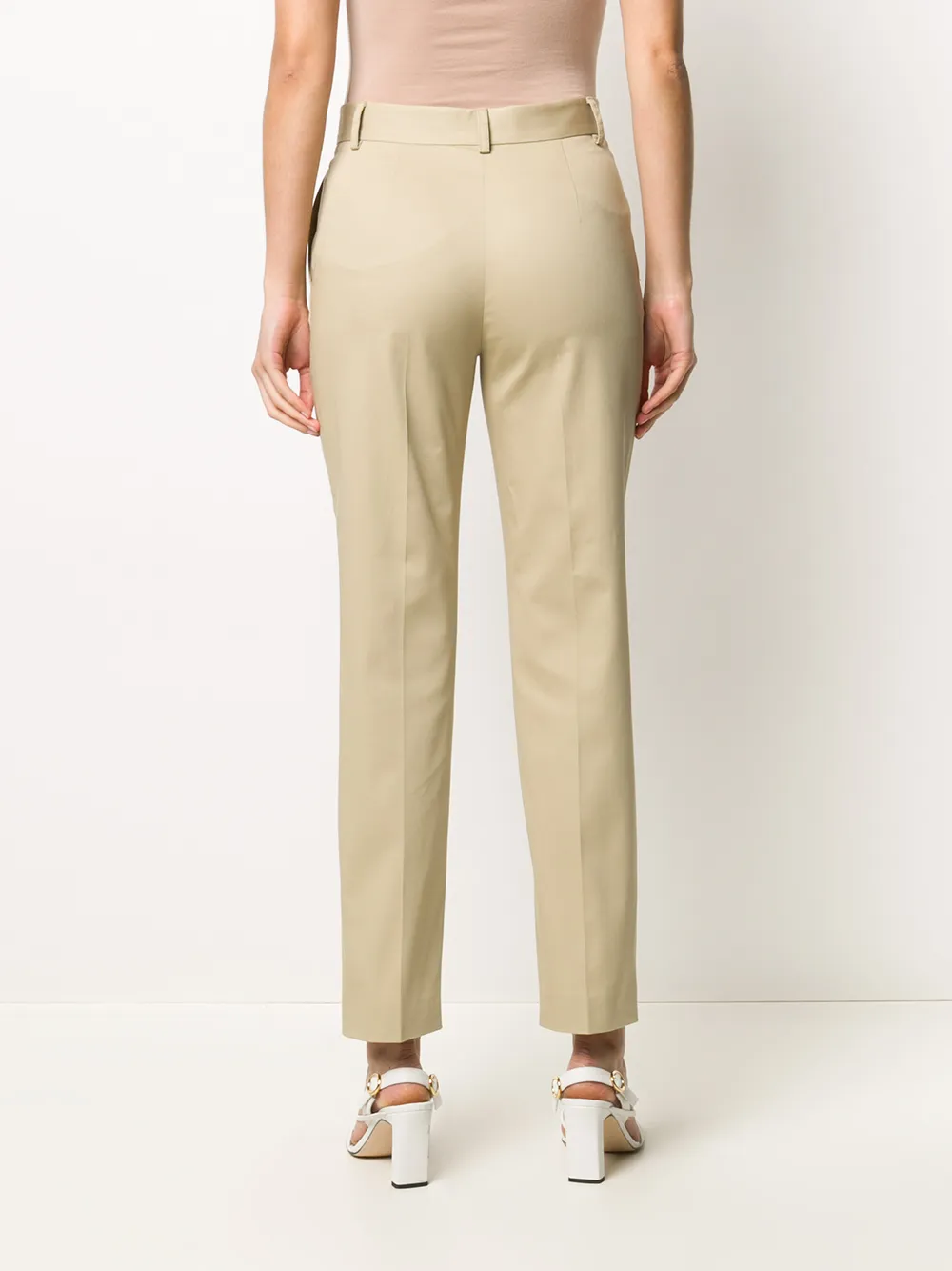 Alberta Ferretti Getailleerde pantalon Beige