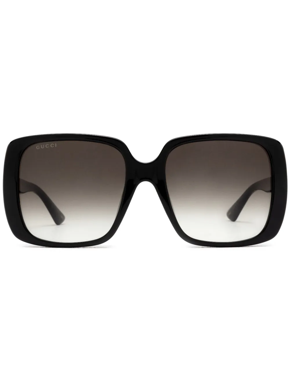 Gucci Eyewear Óculos de sol quadrado com duplo G | Preto | Image 1