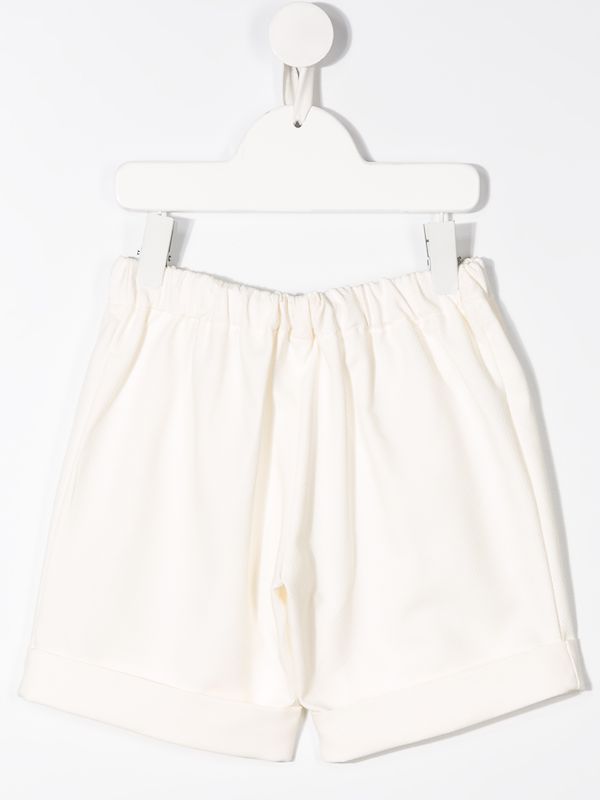elasticated cotton shorts