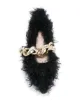 Simone Rocha fluffy chain trim ballerina flats