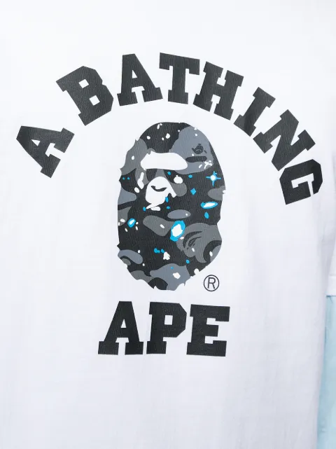 A BATHING APE® Logo Print T-shirt - Farfetch
