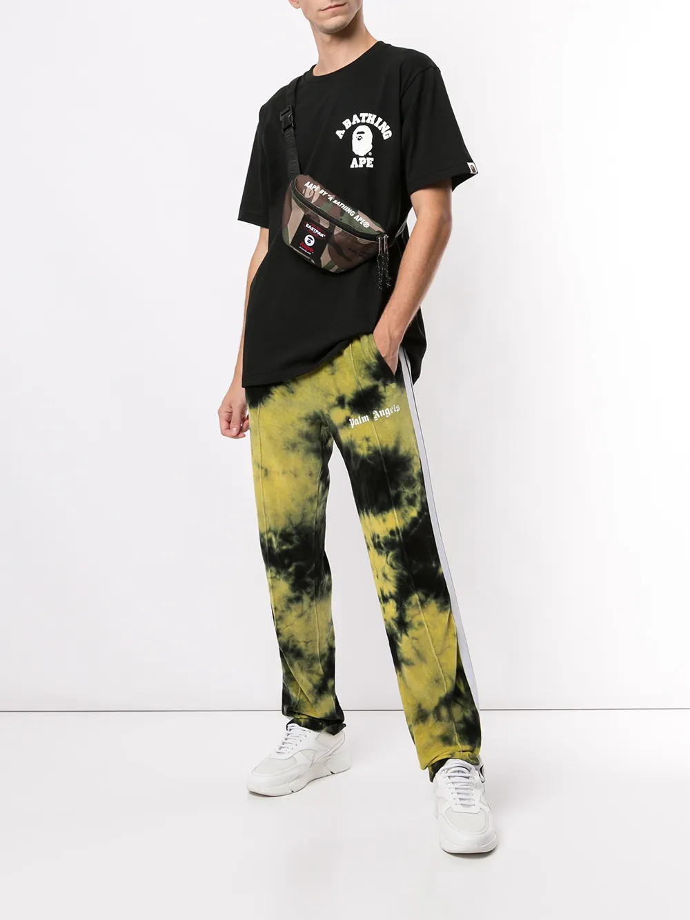 bape space camo college tee