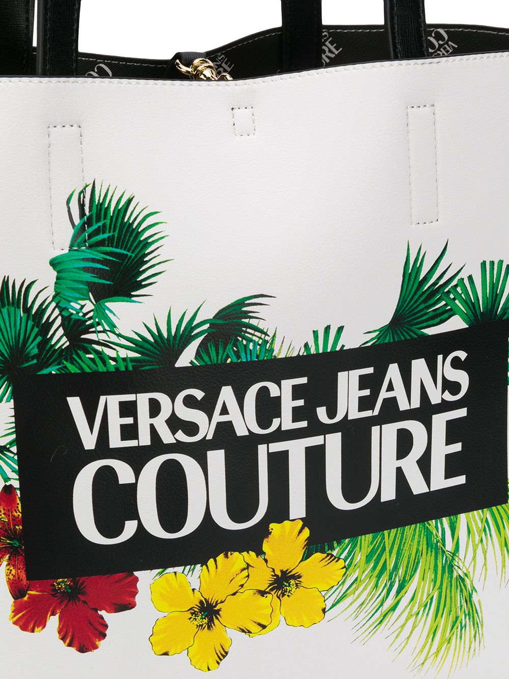 фото Versace jeans couture сумка-тоут с принтом tropical island