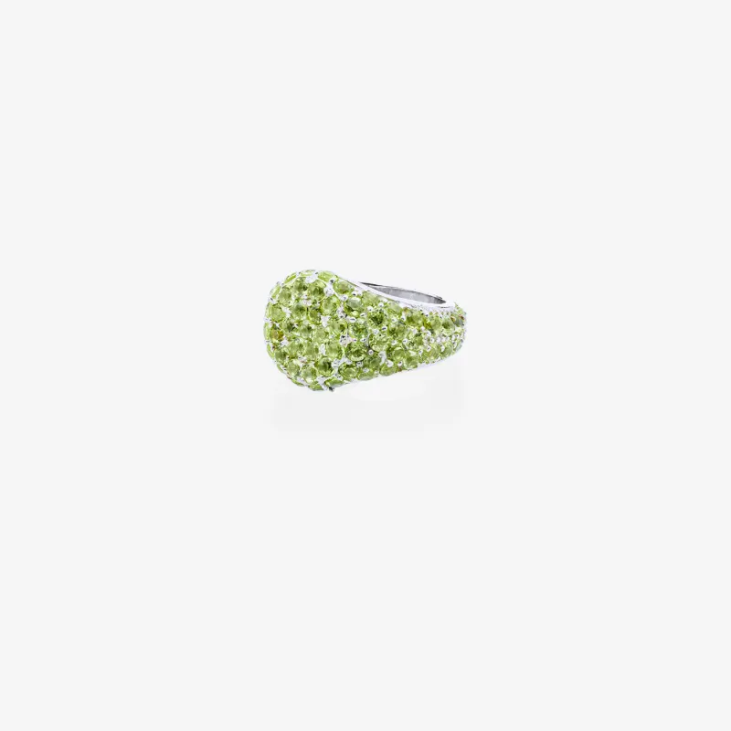 SHOLA BRANSON STERLING SILVER PERIDOTS RING