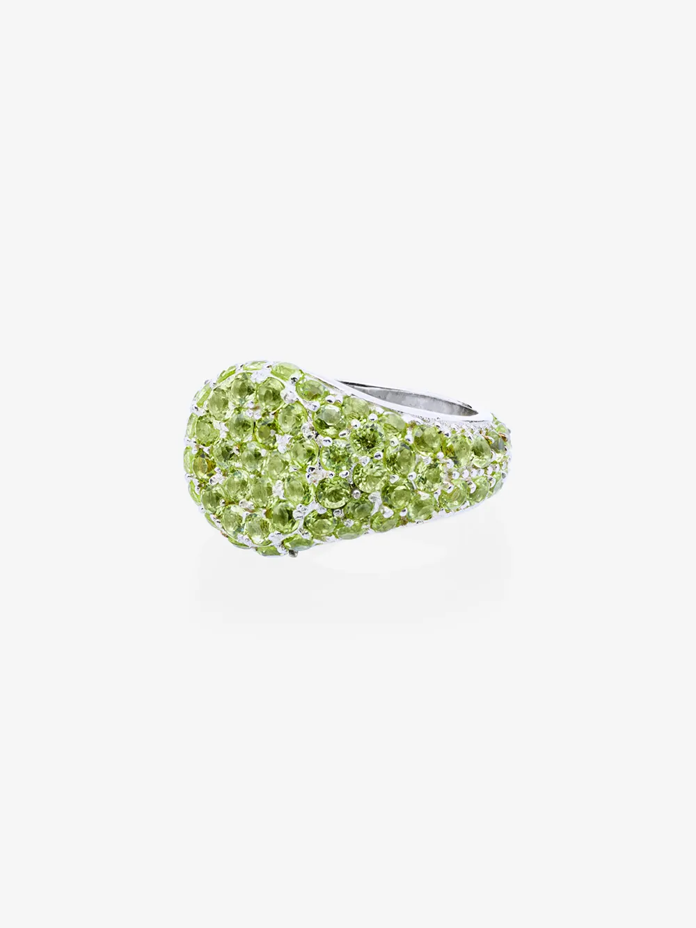 SHOLA BRANSON STERLING SILVER PERIDOTS RING