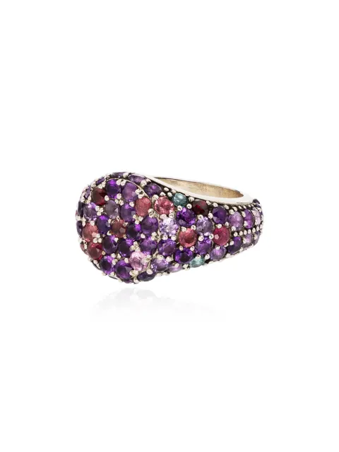 Shola Branson sterling silver and sapphire signet ring