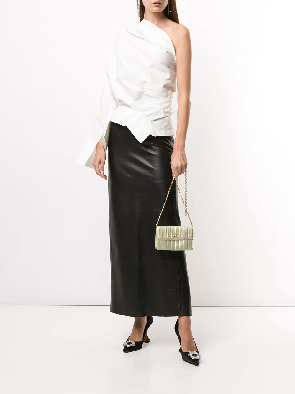 CHANEL Pre-Owned Mademoiselle schoudertas - Wit