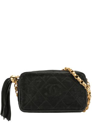 CHANEL Pre-Owned 1992 Large diamond-quilted Camera Bag - Farfetch