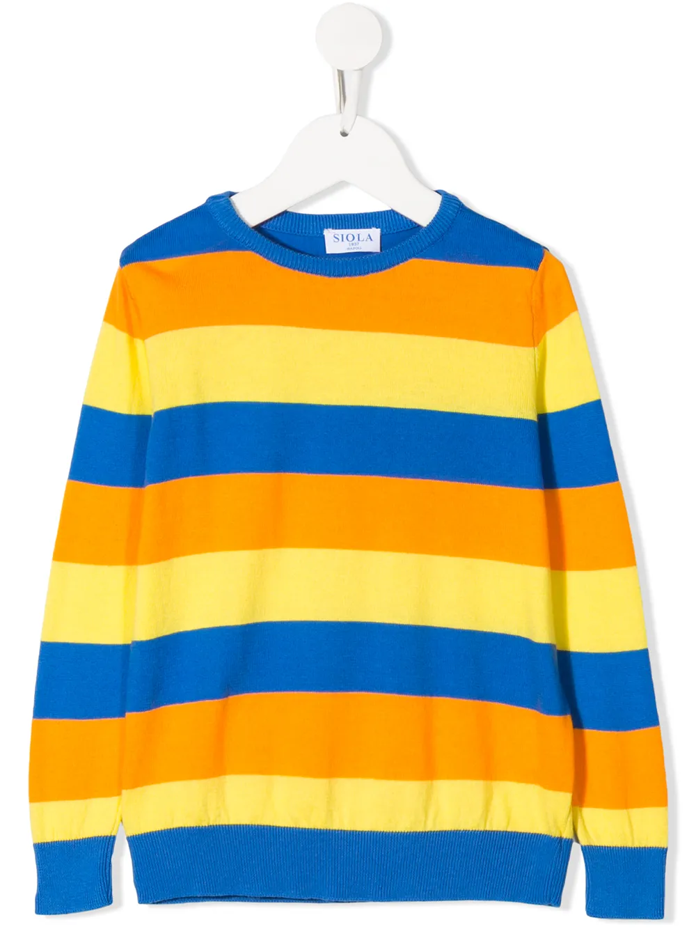 

Siola striped crew-neck jumper - Blue