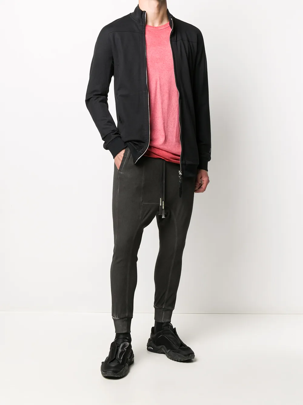 11 By Boris Bidjan Saberi Mens Cotton Ribbed Hoodie Sweatshirt S Black