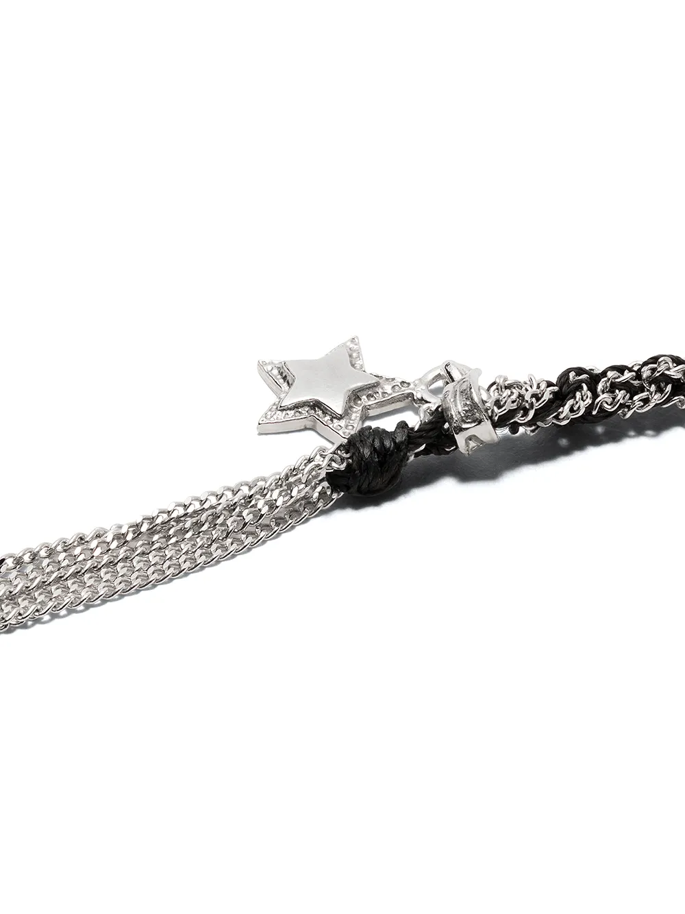 Carolina Bucci Collana con pendente in oro bianco 18kt e seta Lucky Health | Bracciali | Image 3