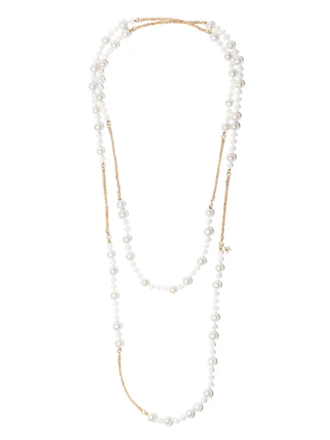Carolina Bucci 18kt yellow gold and pearl Lucky charm necklace