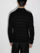 Saint Laurent stripe-pattern intarsia-knit jumper