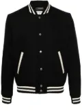 Saint Laurent Teddy varsity jacket - Black