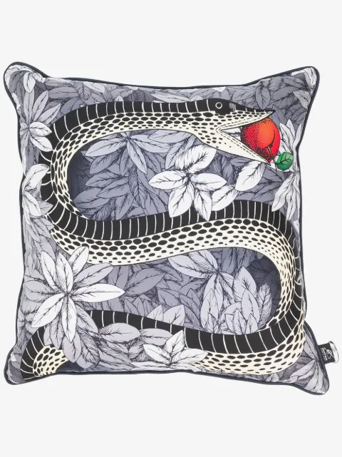 Fornasetti Peccato Originale silk cushion
