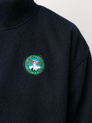 funnel neck fleece jumper展示图