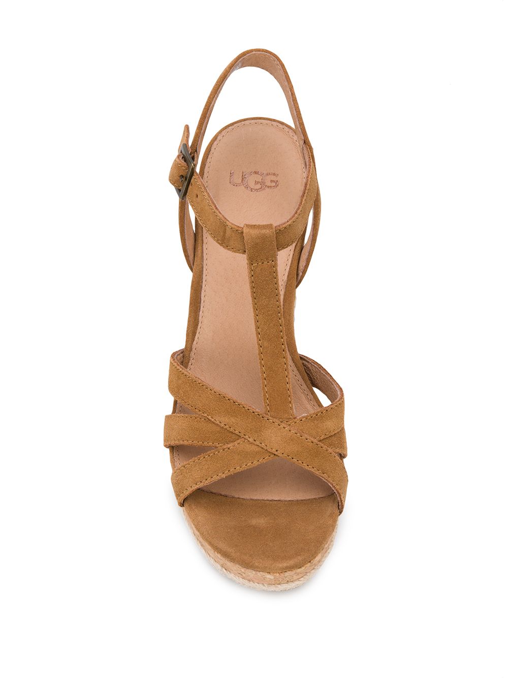 фото Ugg t-bar wedge heel sandals