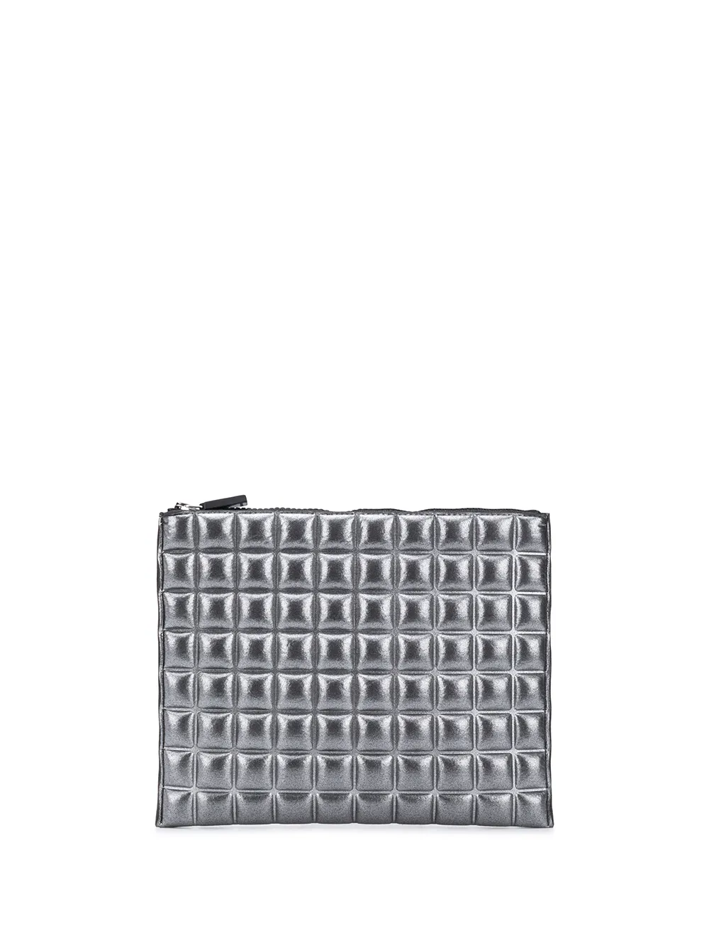 No Ka' Oi клатч с эффектом металлик на молнии