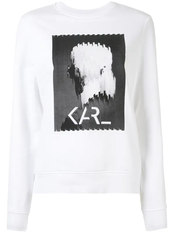 karl lagerfeld white sweatshirt