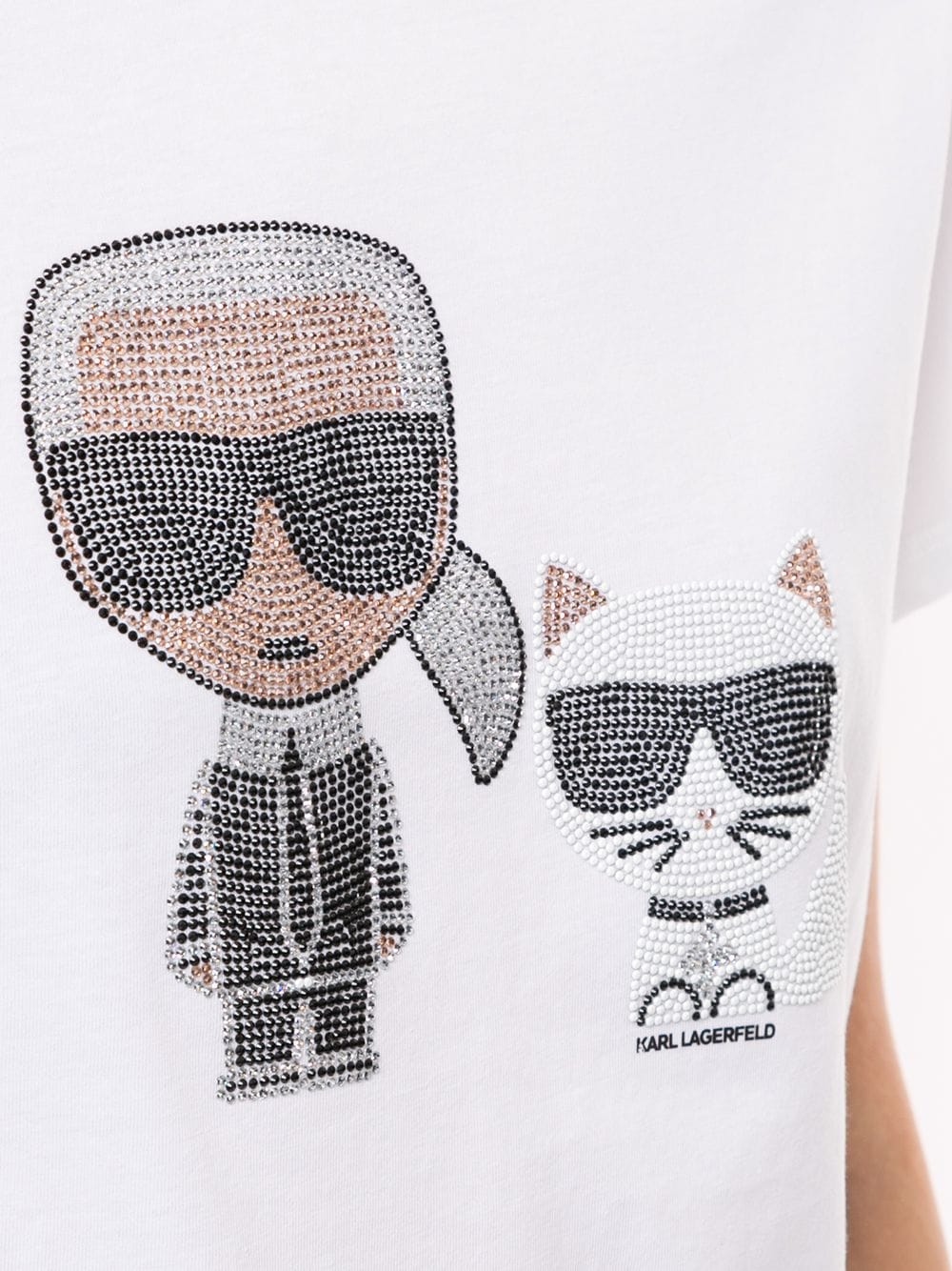 футболка Ikonik со стразами Lagerfeld 1544711483